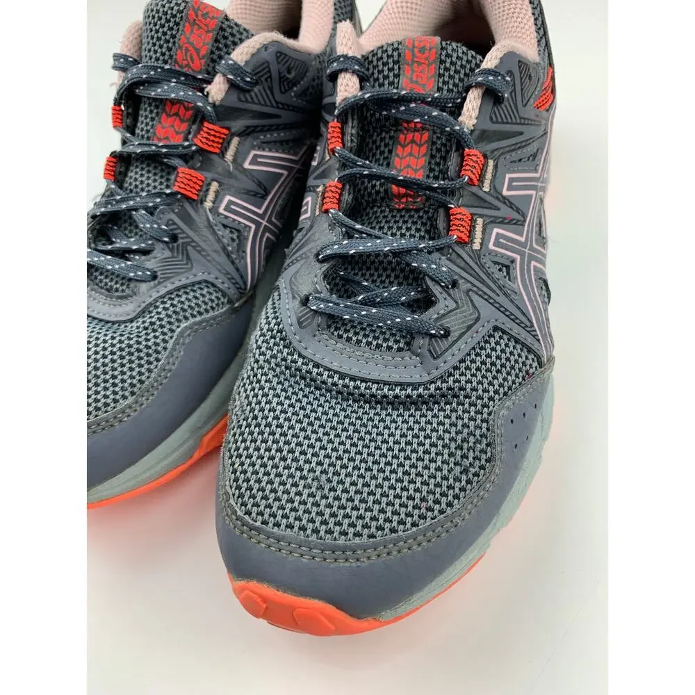 Asics Gel-Venture 8 Trail Running Shoes Grey Ginger Peach Sneakers Women's 8